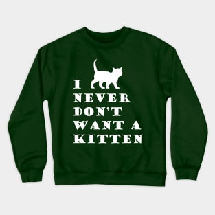 Smitten with Kittens Crewneck Sweatshirt